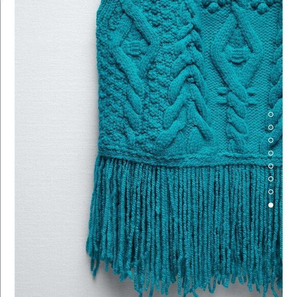 Zara fringed knit vest - Picture 11 of 11